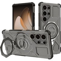 Techsuit Custodia per Samsung Galaxy S25 Ultra S938, Techsuit, Carbon Shield Pro, Fumo — 2