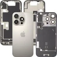 Copertura Batteria Apple iPhone 16 Pro, Con Scocca Centrale, Parti Complete, Beige (Titanio Naturale), Swap Premium — 3