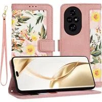 Custodia per Honor 200 Pro, Techsuit, FlipCraft, Rosa — 3