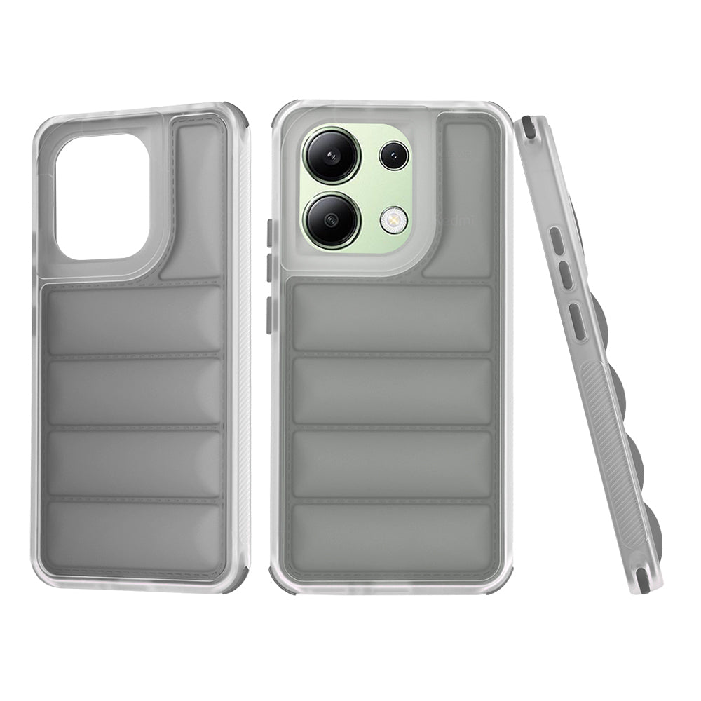 Custodia per Xiaomi Redmi Note 13 4G, Techsuit, Wave Shield, Nera