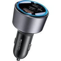 Caricabatterie Auto Yesido Y59, 200W, 5A, 1 x USB-A - 2 x USB-C, Nero — 3