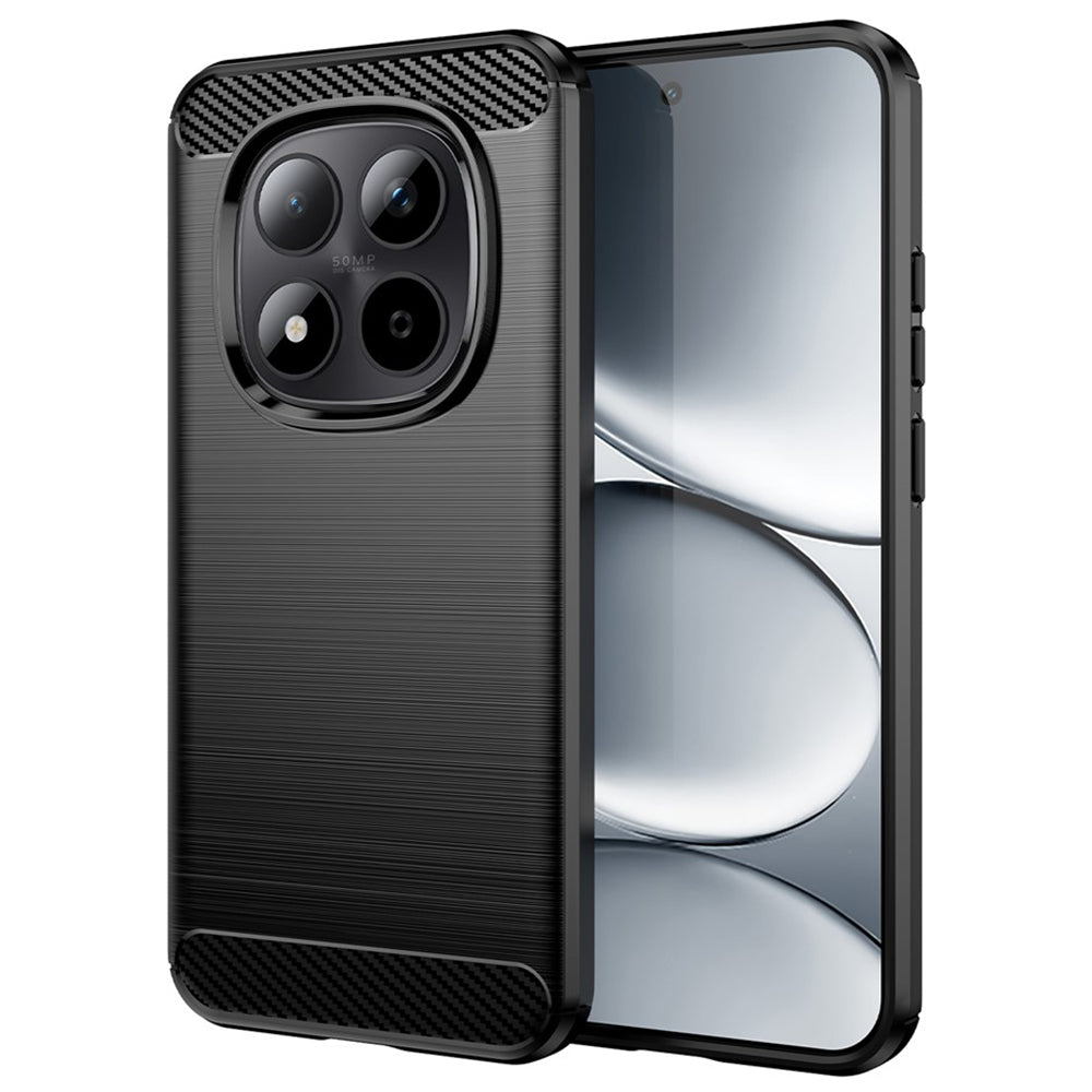Custodia per Xiaomi Redmi Note 15 Pro 4G, Techsuit, Carbonio, Nera