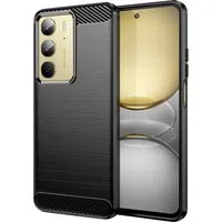 Custodia per Realme C75 5G / 14x, Techsuit, Carbonio, Nera — 3