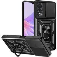 Custodia per Oppo A58 5G / A78 5G, Techsuit, CamShield, Nera — 3