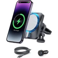 Caricabatterie Auto Wireless ESR CryoBoost, 15W, 1.67A, Argento — 3