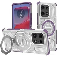 Custodia per Motorola Edge 50 Pro, Techsuit, Carbon Shield Pro, Viola — 3