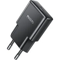Caricabatterie Rete Yesido YC74, 30W, 3A, 1 x USB-C, Nero — 3