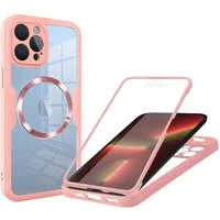 Custodia MagSafe per Apple iPhone 13 Pro, Techsuit, ColorVerse 360, Rosa — 3