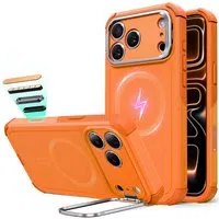 Custodia MagSafe per Apple iPhone 17 Pro, ESR, Cyber Armor Kickstand, Arancione — 3