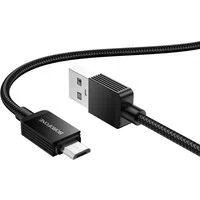 Cavo Dati e Ricarica USB-A - microUSB Borofone BX120 Placer, 18W, 1m, Nero — 3