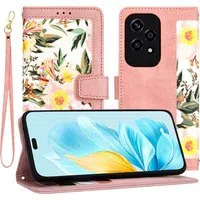 Custodia per Honor 200 Lite, Techsuit, FlipCraft, Rosa — 3