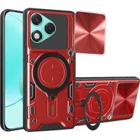 Custodia per Honor 400 Lite, Techsuit, CamGuard Pro, Rossa — 3
