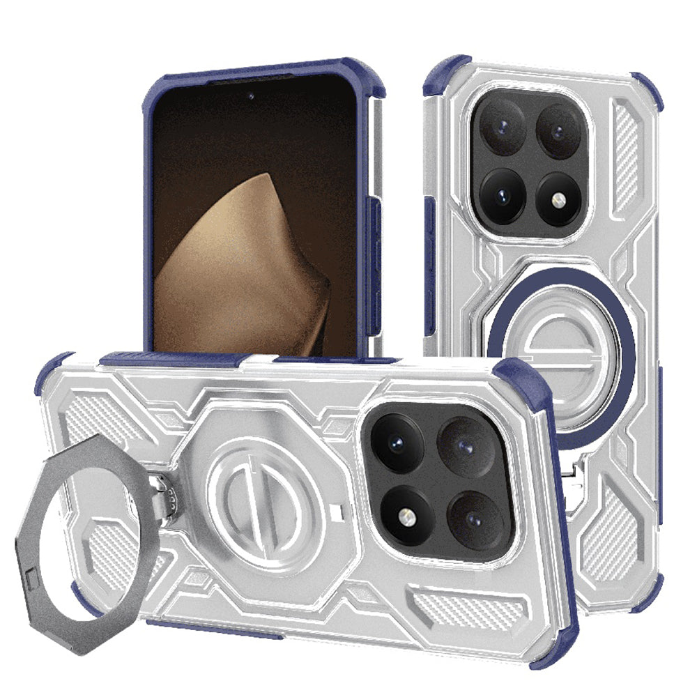 Techsuit Custodia per Xiaomi 15T, Techsuit, Carbon Shield Pro, Blu