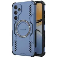Custodia MagSafe per Samsung Galaxy A55 5G A556, Techsuit, ArmorMag, Blu — 3
