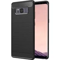 Custodia per Samsung Galaxy S8+ G955, Techsuit, Carbonio, Nera — 3