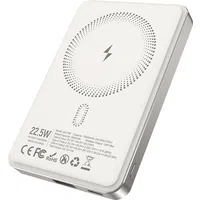 Batteria Esterna Wireless BWOO BO-P82, 10000mAh, 22.5W, PD + FQI, 1 x QI - 1 x USB-C, Bianca — 3
