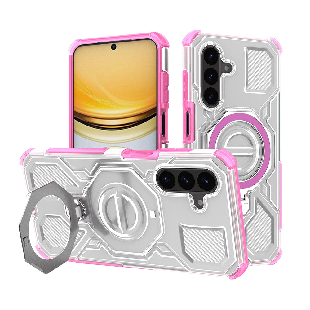 Techsuit Custodia per Samsung Galaxy A57 5G, Techsuit, Carbon Shield Pro, Rosa