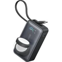 Batteria Esterna Wireless Anker MagGo, 10000mAh, 35W, PD + QI, 1 x QI - 2 x USB-C, Nera A1657011 — 3