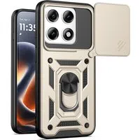 Custodia per Motorola Edge 70 Pro, Techsuit, CamShield, Dorata — 3