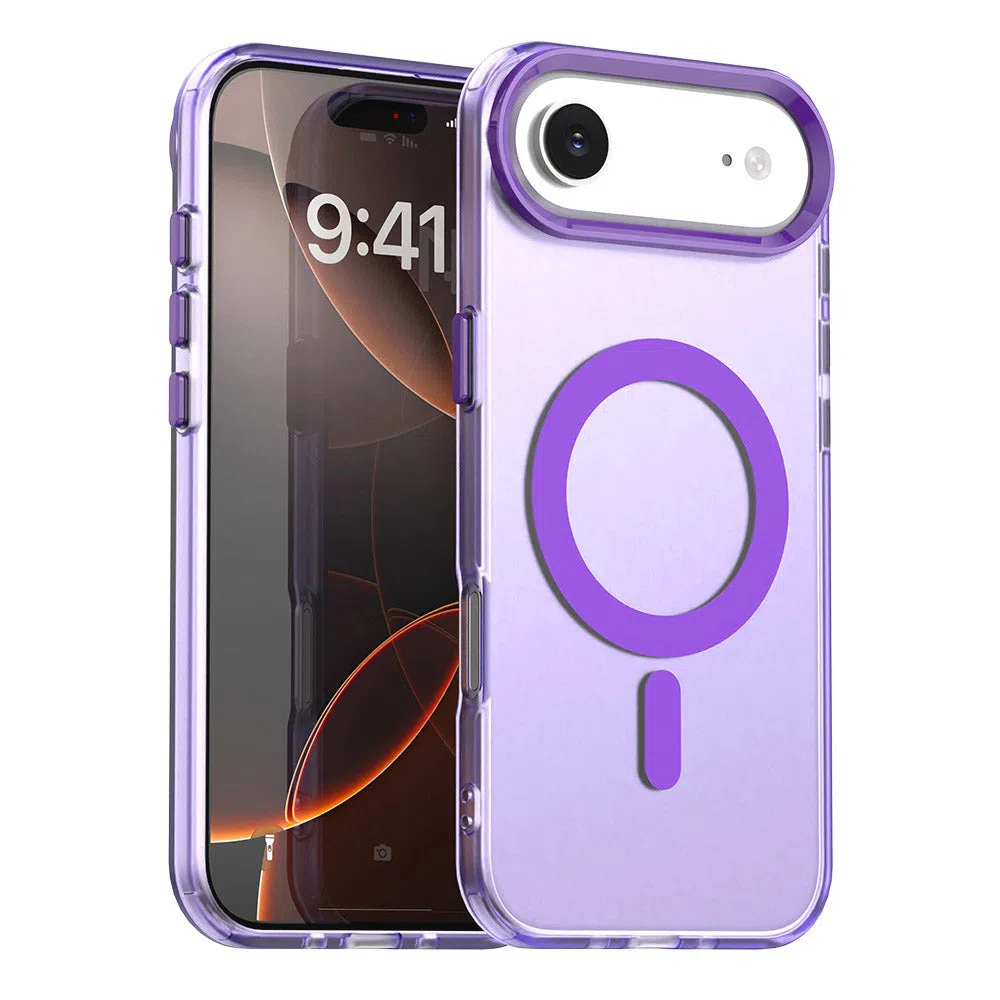 Custodia MagSafe per Apple iPhone 17 Air, Techsuit, CandyCase, Viola — 2