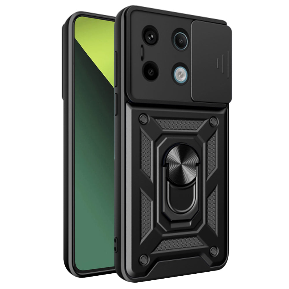 Custodia per Xiaomi Poco X6 / Note 13 Pro 5G, Techsuit, CamShield, Nera