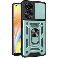 Custodia per Oppo A78 4G, Techsuit, CamShield, Verde — 3
