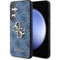 Custodia per Samsung Galaxy S24+ S926, Guess, 4G Big Logo, Blu — 3