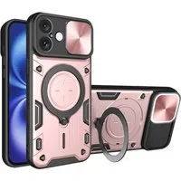 Custodia per Apple iPhone 16, Techsuit, CamGuard Pro, Rosa Oro — 3