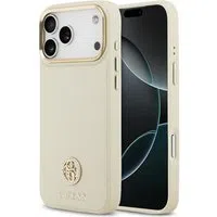 Custodia MagSafe per Apple iPhone 17 Pro Max, Guess, Grained Strass Logo, Beige — 3