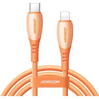 Cavo Dati e Ricarica USB-C - Lightning Joyroom S-A59 Vibrant, 30W, 1.2m, Arancione — 3