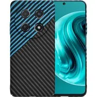 Custodia per Huawei nova 13i / nova 12i, Techsuit, Carbonite FiberShell, Nero Bleu — 3