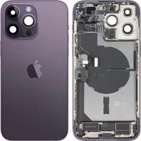 Cover Batteria Apple iPhone 14 Pro Max, Con Scocca Centrale, Parti Complete, Viola (Deep Purple), Swap Premium — 3