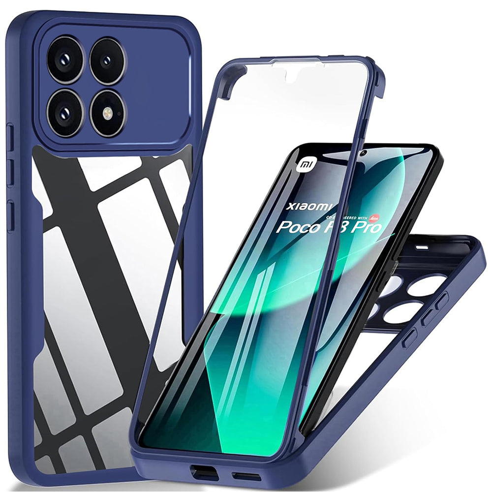 Techsuit Custodia per Xiaomi Poco F8 Pro, Techsuit, ColorVerse 360, Blu