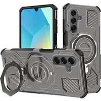 Custodia per Samsung Galaxy A16 5G A166 / A16 4G A165, Techsuit, Carbon Shield Pro, Fumé — 3