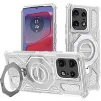 Custodia per Motorola Edge 50 Pro, Techsuit, Carbon Shield Pro, Bianca — 3