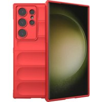 Techsuit Custodia per Samsung Galaxy S23 Ultra S918, Techsuit, Magic Shield, Rossa — 2