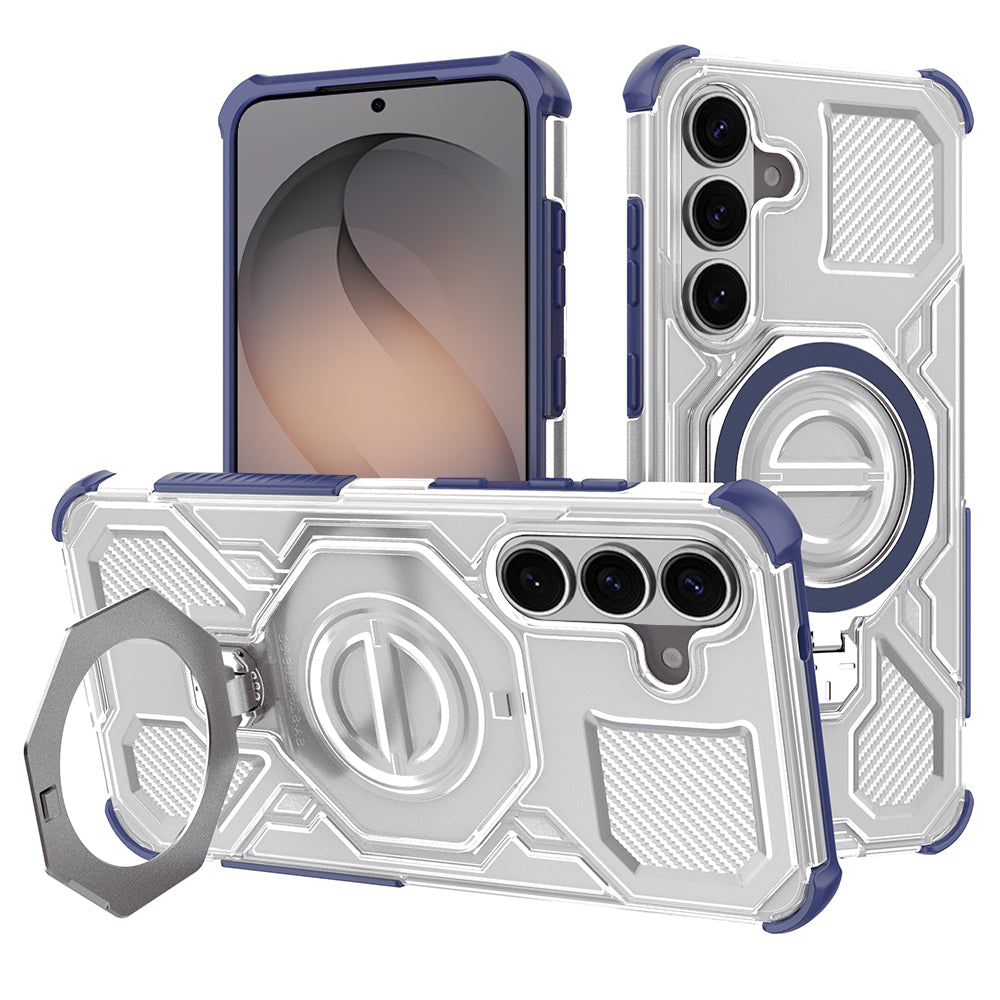 Techsuit Custodia per Samsung Galaxy S26 S942, Techsuit, Carbon Shield Pro, Blu