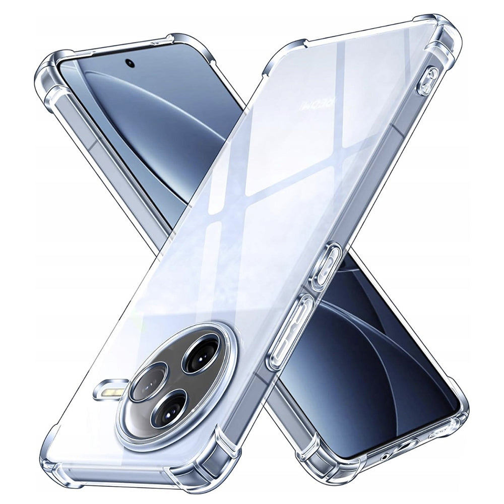 Techsuit Custodia per Xiaomi Poco F7 Pro, Techsuit, Shockproof Clear, Trasparente