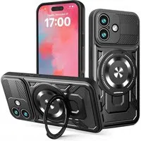 Custodia per Apple iPhone 17, Techsuit, RuggedCam, Nera — 3