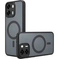 Custodia MagSafe per Oppo A6 4G, Techsuit, PureFrost, Nero Satinato — 3