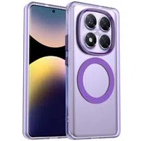 Custodia MagSafe per Xiaomi Poco X7 / Redmi Note 14 Pro 5G, Techsuit, CandyCase, Viola — 3