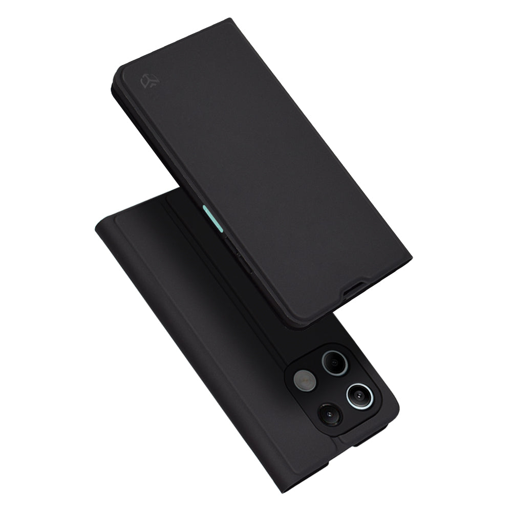 Custodia per Xiaomi Redmi Note 13 5G, Techsuit, Magskin Book, Nera