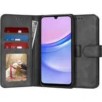 Custodia per Samsung Galaxy A15 5G A156 / A15 A155, Techsuit, Diary Book, Nera — 3