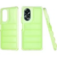 Custodia per Oppo A58 4G, Techsuit, Wave Shield, Verde — 3