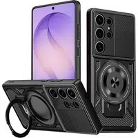 Custodia per Samsung Galaxy S26 Ultra S948, Techsuit, RuggedCam, Nera — 3