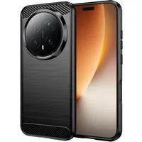 Custodia per Honor Magic8 Pro, Techsuit, Carbonio, Nera — 3