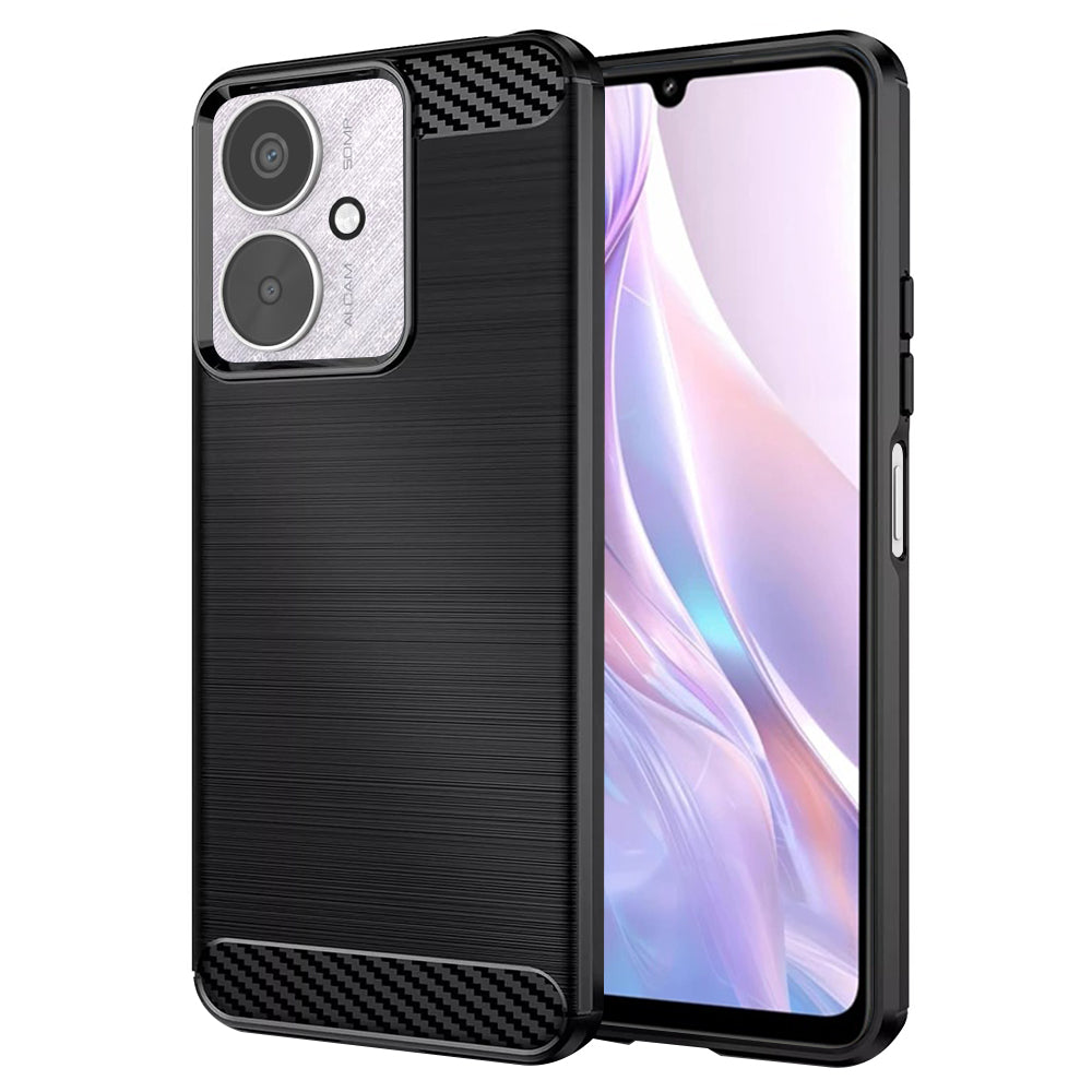 Custodia per Xiaomi Redmi 13C 5G / 13C / Poco C65, Techsuit, Carbonio, Nera