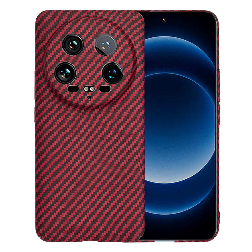 Techsuit Custodia per Xiaomi 14 Ultra, Techsuit, Carbonite FiberShell, Rossa