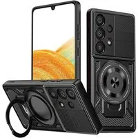 Custodia per Samsung Galaxy A33 5G A336, Techsuit, RuggedCam, Nera — 3