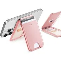 Portafoglio MagSafe, ESR, Stand, Rosa — 3